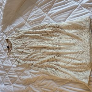 Xl cream dress with tan liner target brand racer back